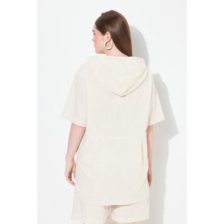 Ulla Popken Tunica Eggshape con Cappuccio Mezza Manica  