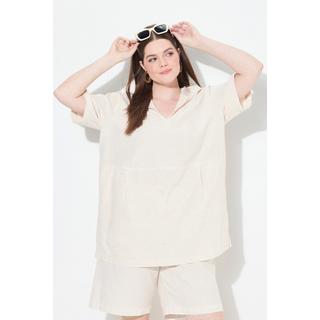 Ulla Popken Tunica Eggshape con Cappuccio Mezza Manica  