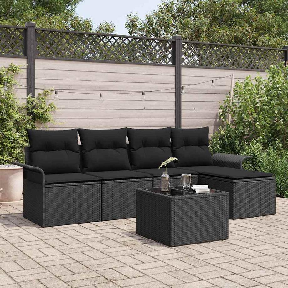 VidaXL Mobilier de jardin poly rattan  