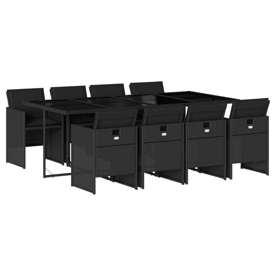 Ensemble de salle à manger de jardin rotin synthétique