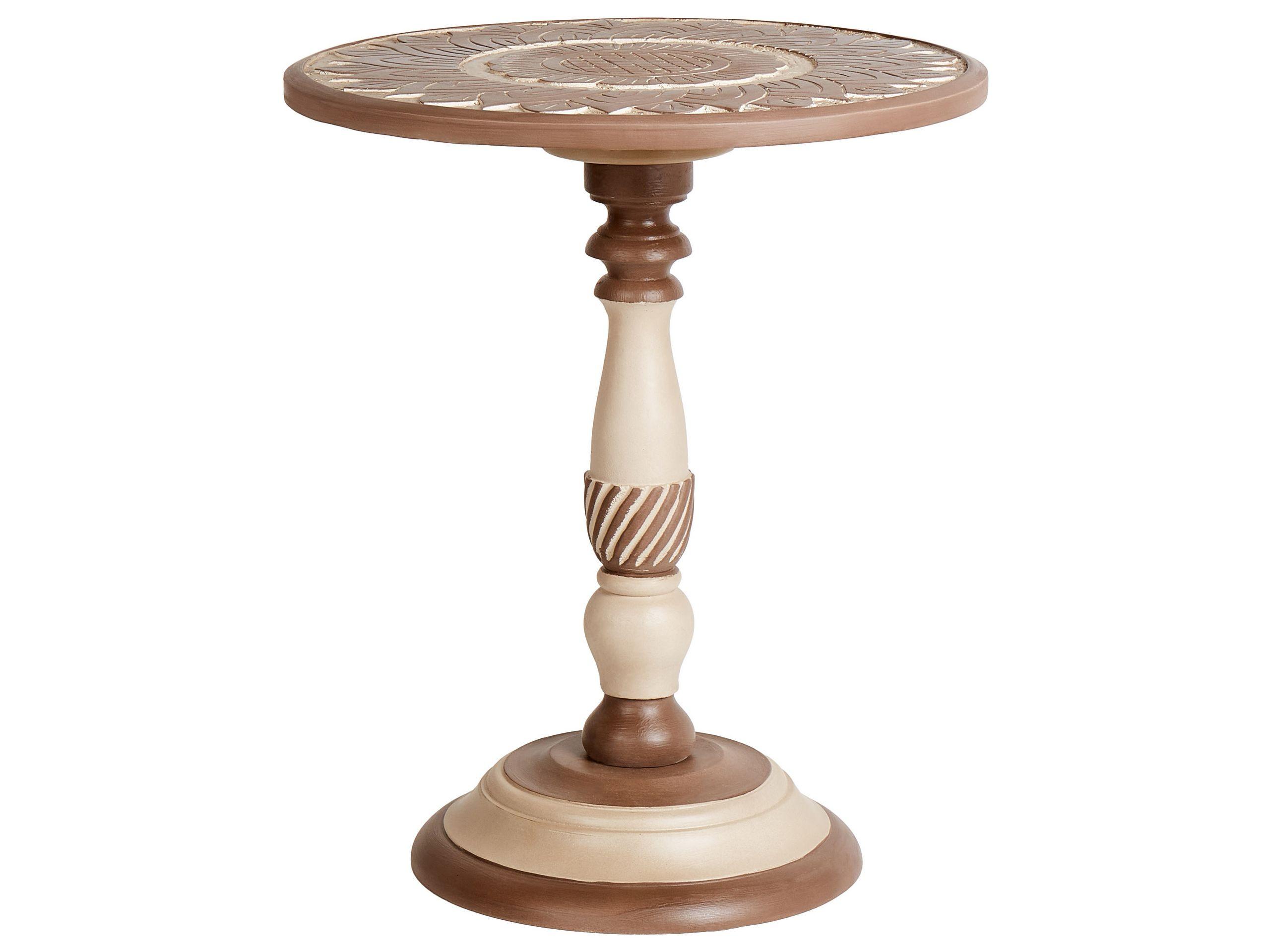 Beliani Table d'appoint en Manguier Rustique EULO  