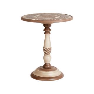 Beliani Table d'appoint en Manguier Rustique EULO  