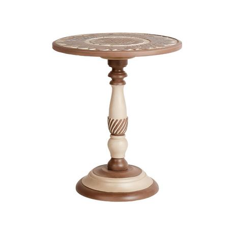 Beliani Table d'appoint en Manguier Rustique EULO  