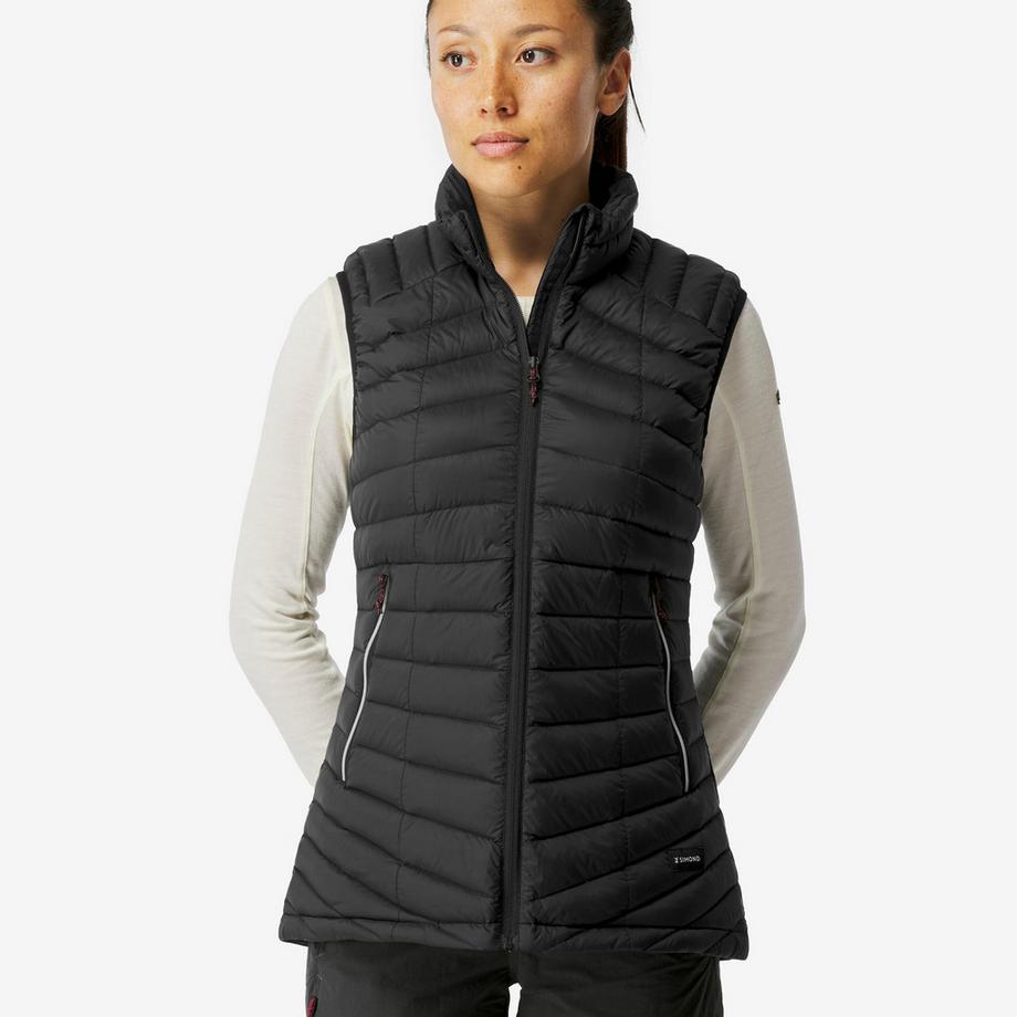 Ärmellose Daunen-Trekkingjacke , -3 °C, Xplore Schwarz