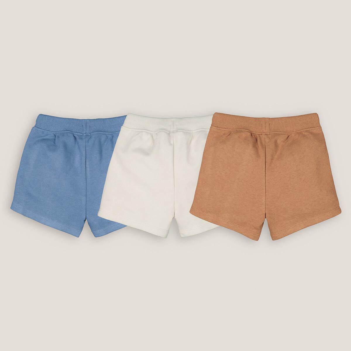 La Redoute Collections  3er-Pack Shorts aus Sweatware 