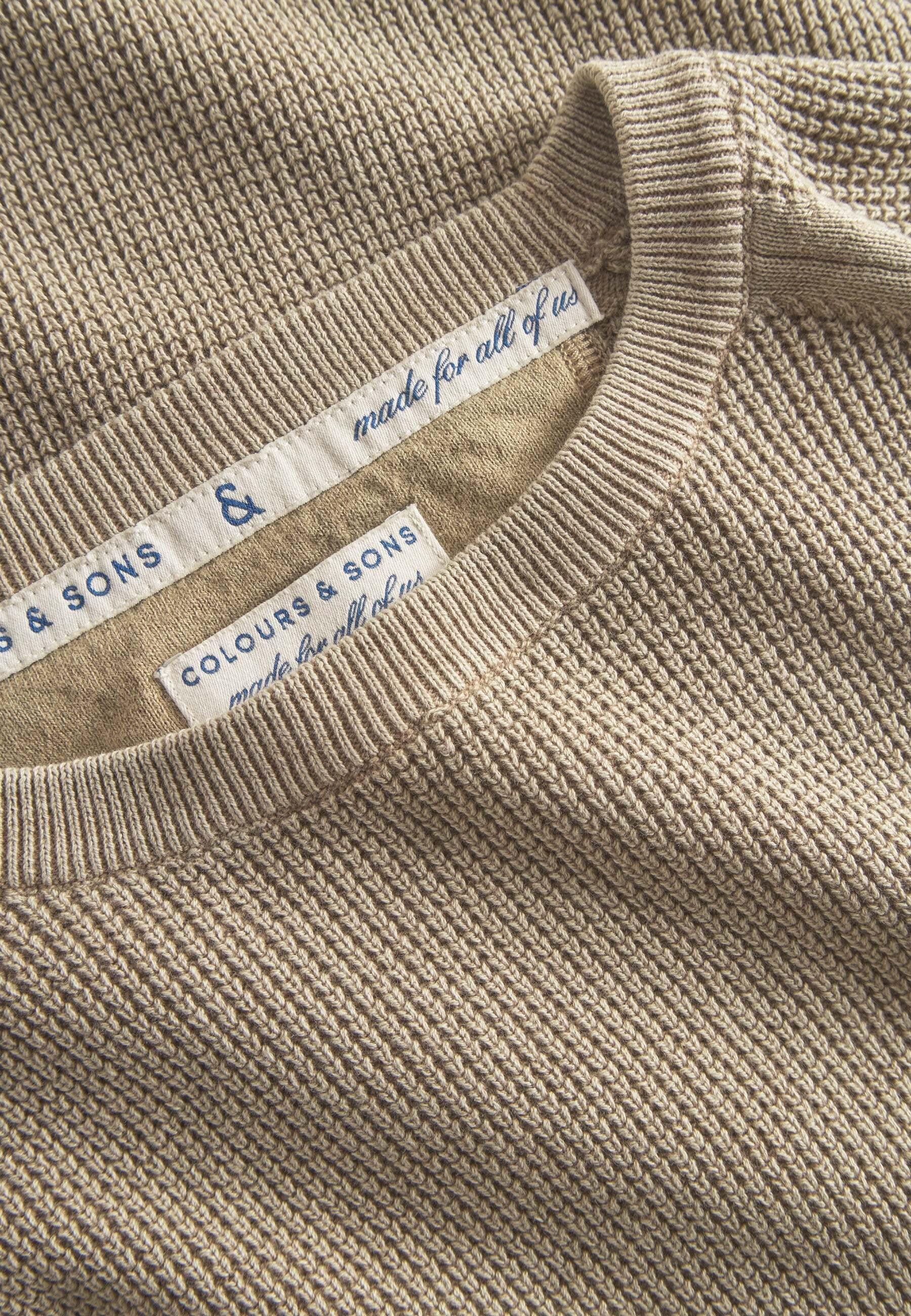 Colours & Sons  Pullover Roundneck-Washed 