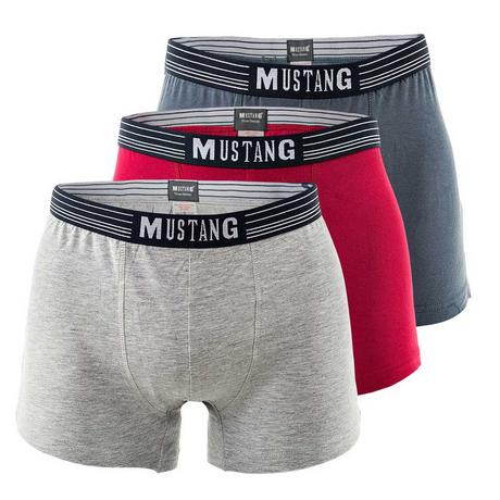 Mustang  Boxer Uomini Confezione da 3 Stretch-Retroshorts True Denim 3er Pack 