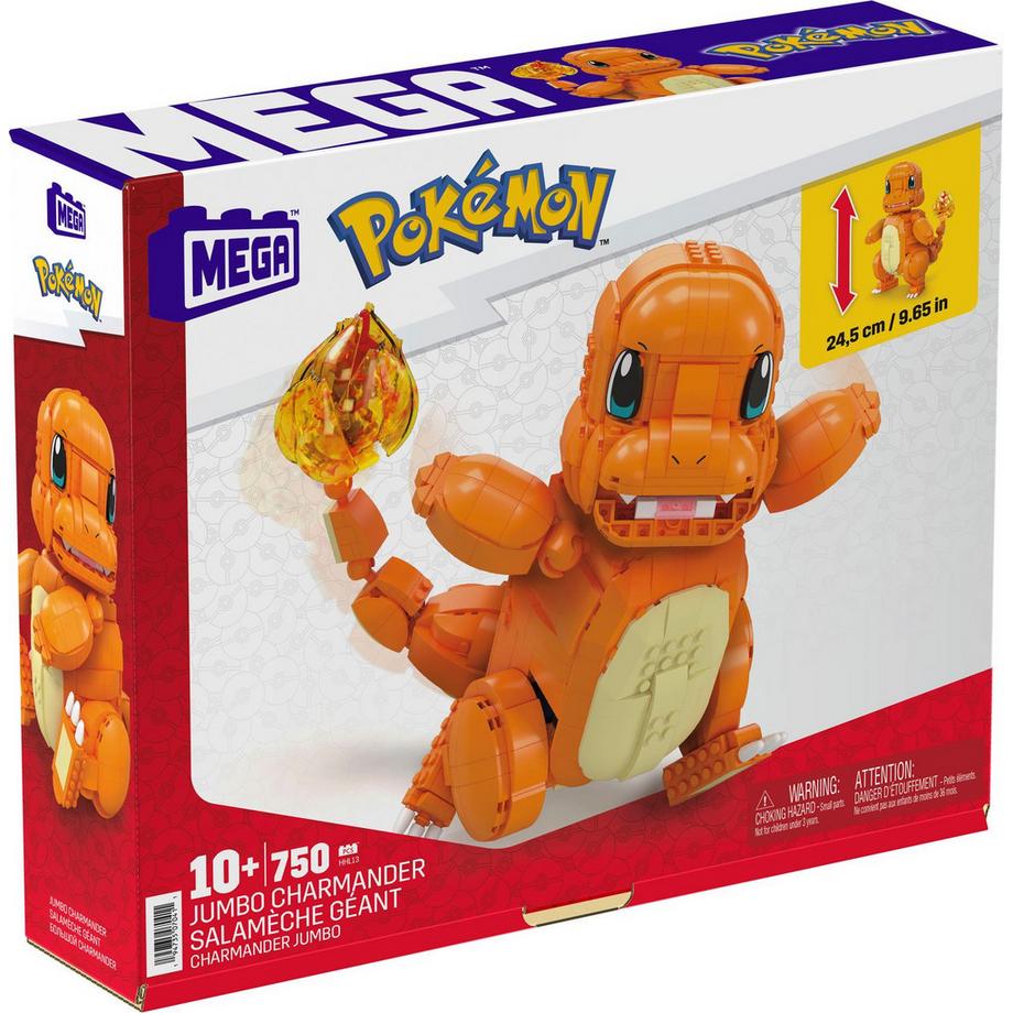Mega Construx  Pokémon Jumbo Glumanda (750Teile) 