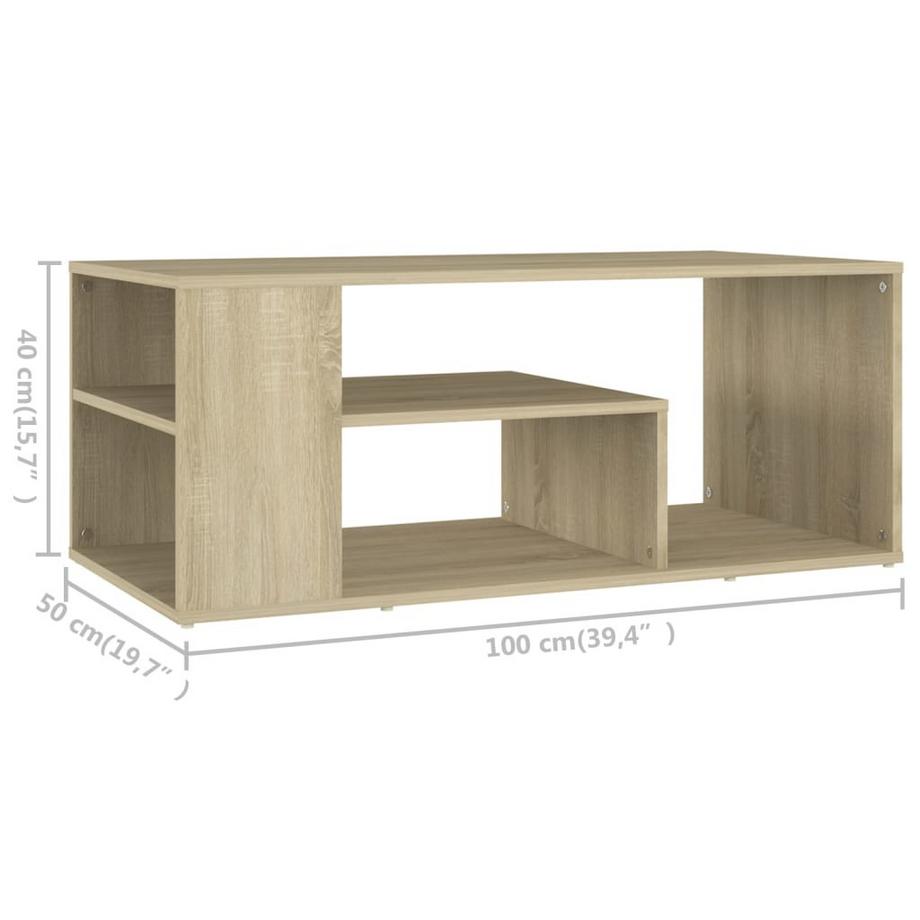VidaXL Table basse bois d'ingénierie  