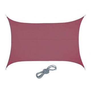 B2X Voile d'ombrage rectangulaire bordeaux  