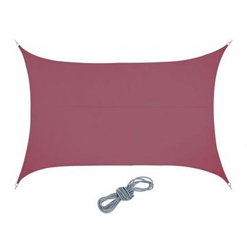 Voile d'ombrage rectangulaire bordeaux