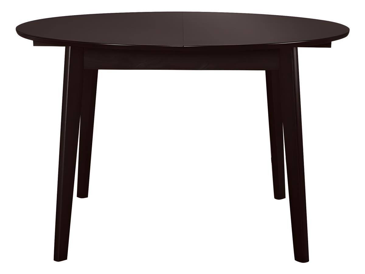 Vente-unique Table ovale extensible TIFFANY 4 à  6 cous Hêtre massif Wengé  