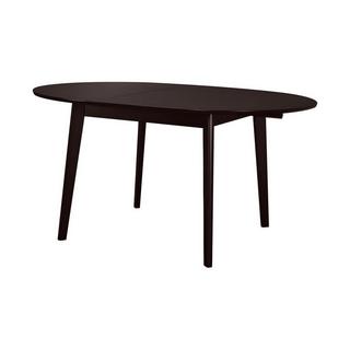 Vente-unique Table ovale extensible TIFFANY 4 à  6 cous Hêtre massif Wengé  