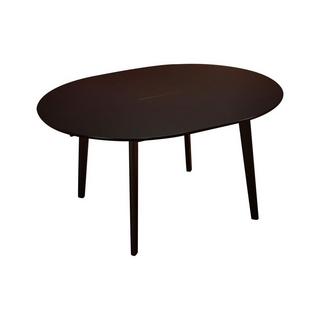 Vente-unique Table ovale extensible TIFFANY 4 à  6 cous Hêtre massif Wengé  