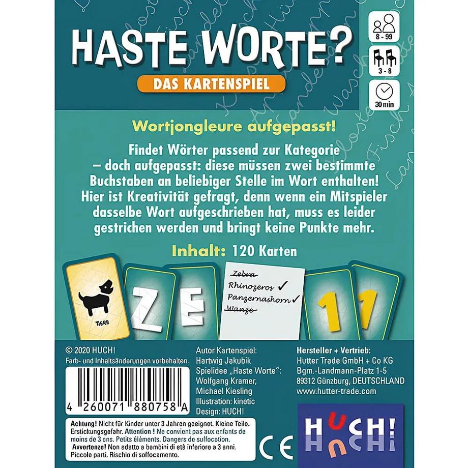 HUCH!  Haste Worte? 