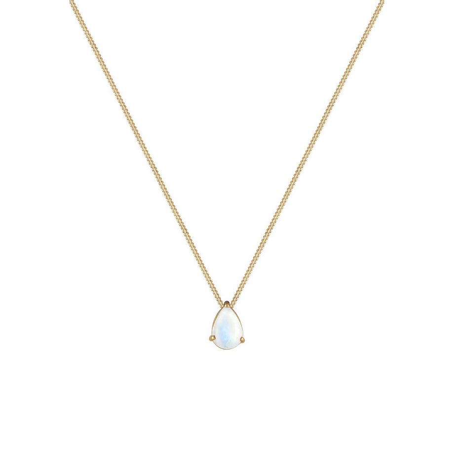 Elli  Collier Femmes Pendentif Goutte Élégant Avec Pierre De Lune 