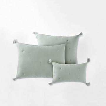 Housse de coussin gaze de coton