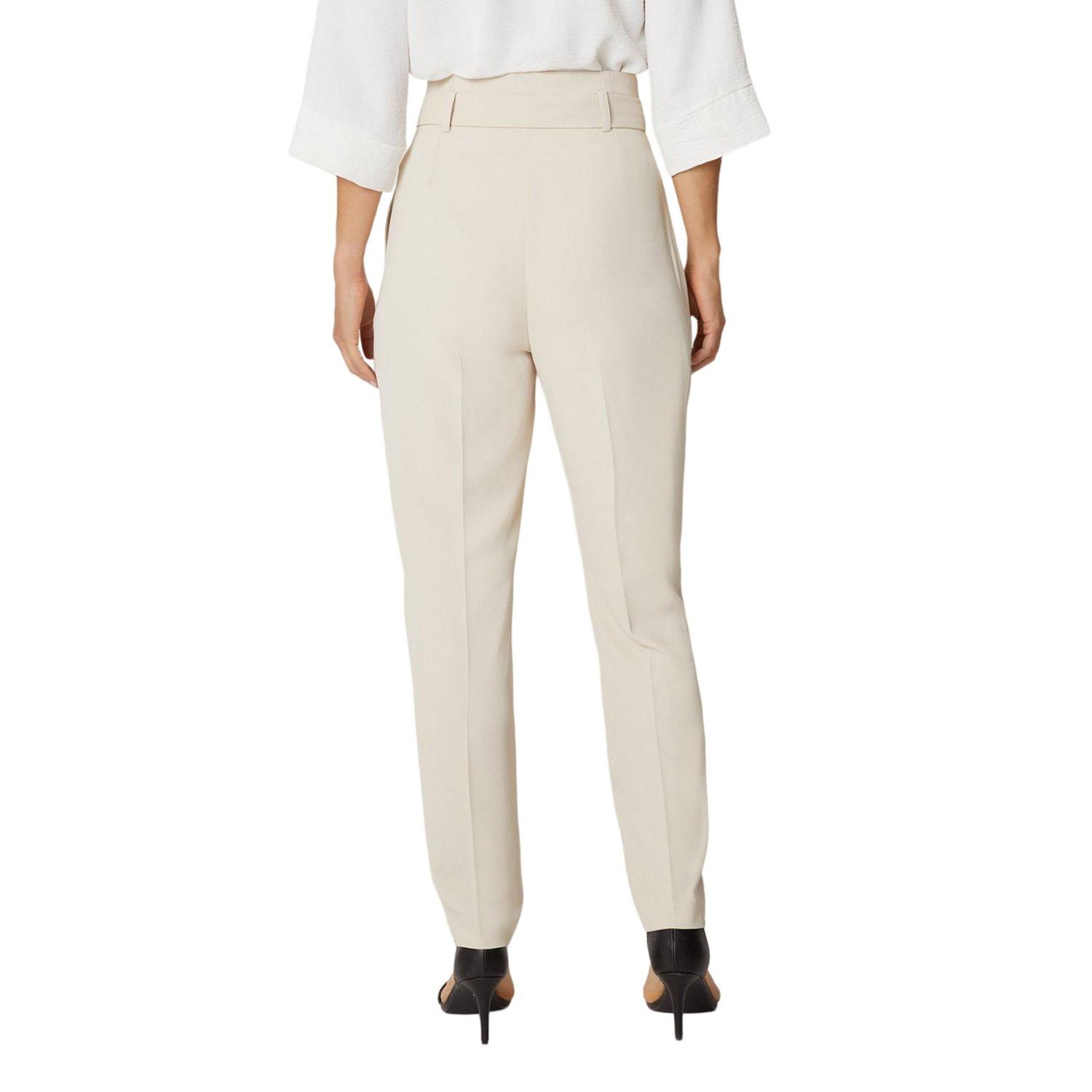 Principles Pantaloni Vita Alta Vestibilità Affusolata con Cintura da Annodare  