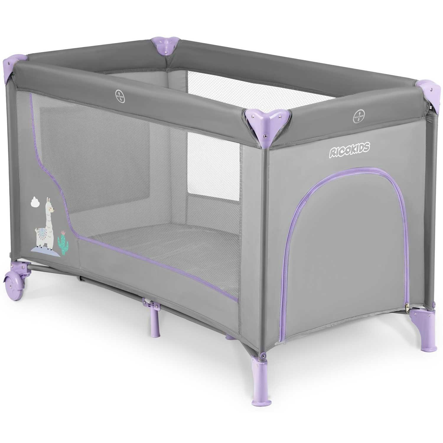 B2X  Reisebett für Kinder 125 x 65 x 78 cm RK-240/lavendel 