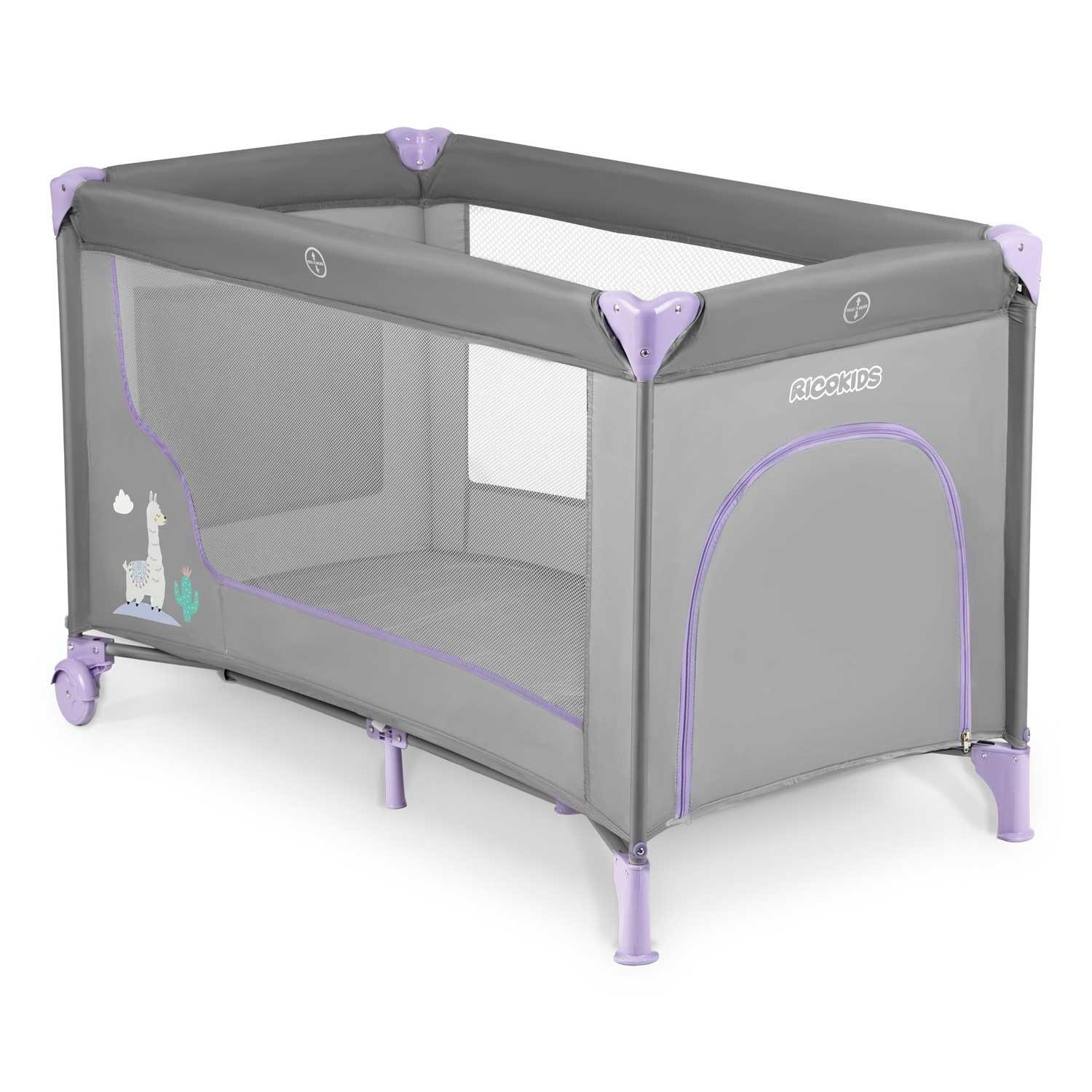 B2X  Reisebett für Kinder 125 x 65 x 78 cm RK-240/lavendel 