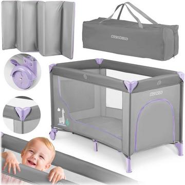 Reisebett für Kinder 125 x 65 x 78 cm RK-240/lavendel