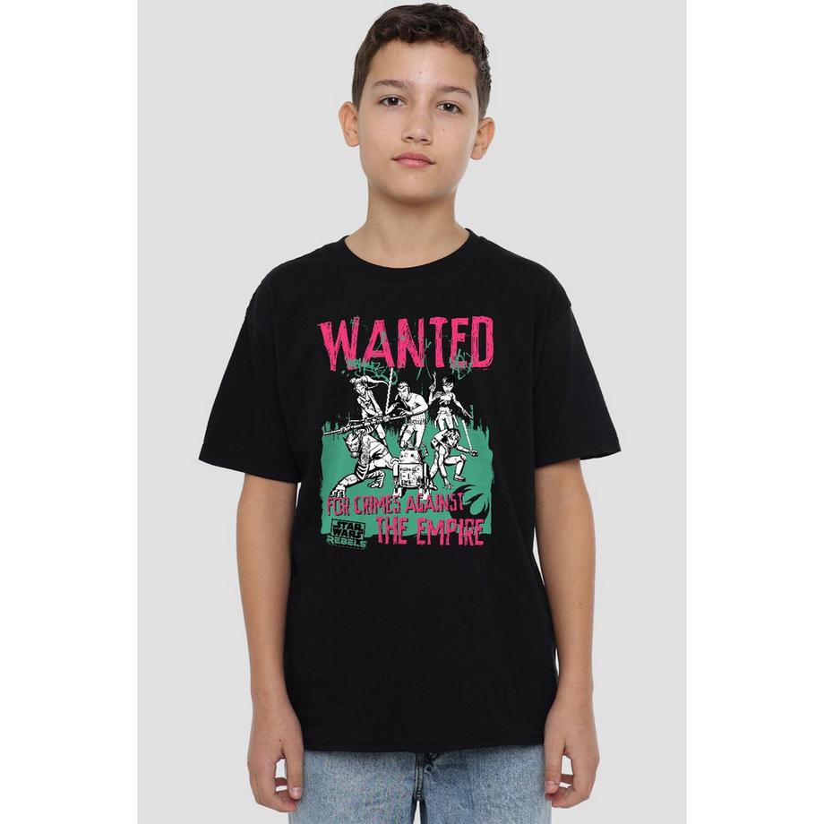 STAR WARS  Tshirt WANTED REBELS Enfant 