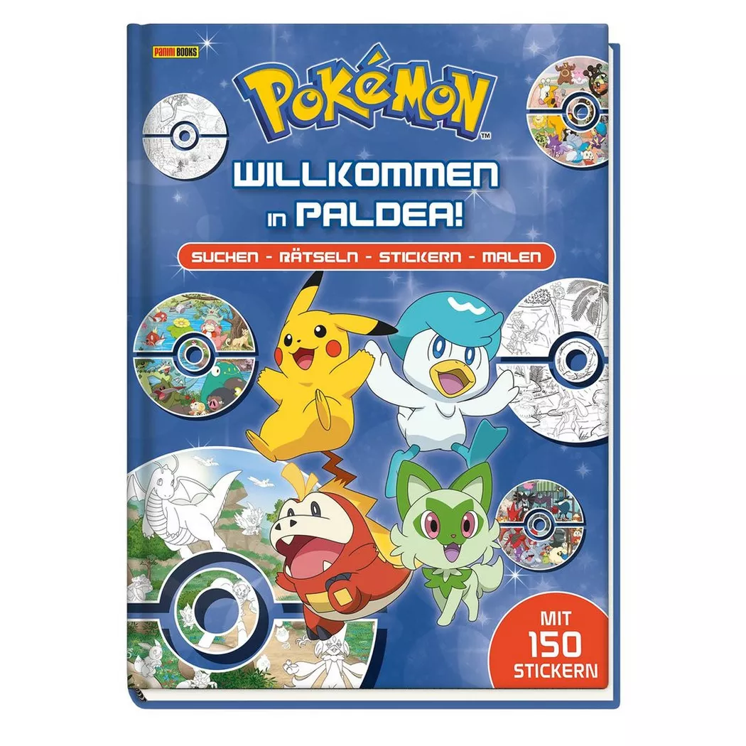Panini - Pokémon: Willkommen in Paldea!: Suchen - Rätseln - Stickern - Malen