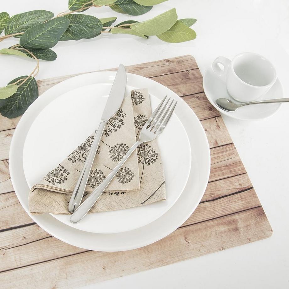 Northix  Kunststoffuntersetzer mit Holzdekor – stilvoller Schutz für Ihren Tisch 