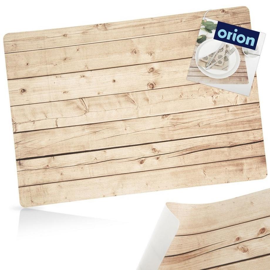 Northix  Kunststoffuntersetzer mit Holzdekor – stilvoller Schutz für Ihren Tisch 