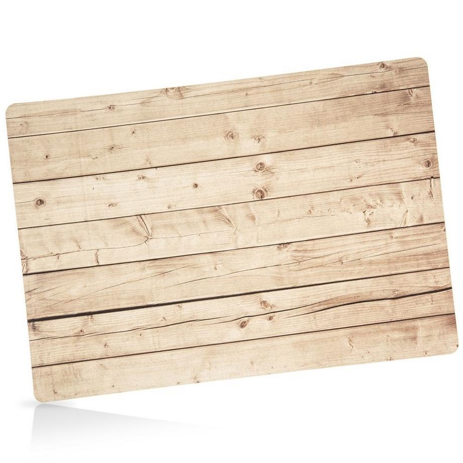 Northix  Kunststoffuntersetzer mit Holzdekor – stilvoller Schutz für Ihren Tisch 