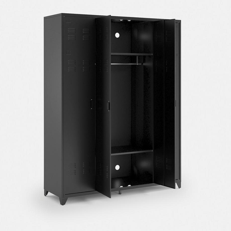 La Redoute Intérieurs Armoire 4 portes en métal acier  