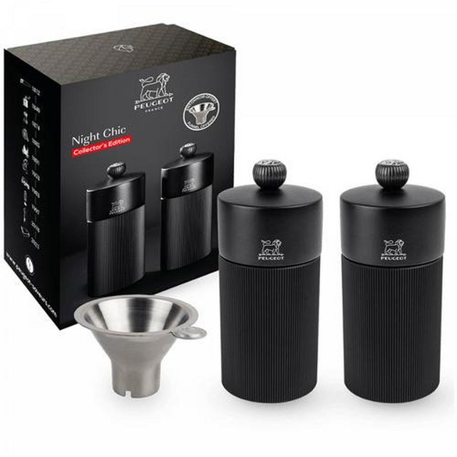 PEUGEOT  Peugeot Set Salz- & Pfeffermühle Schwarz Matt 12cm 