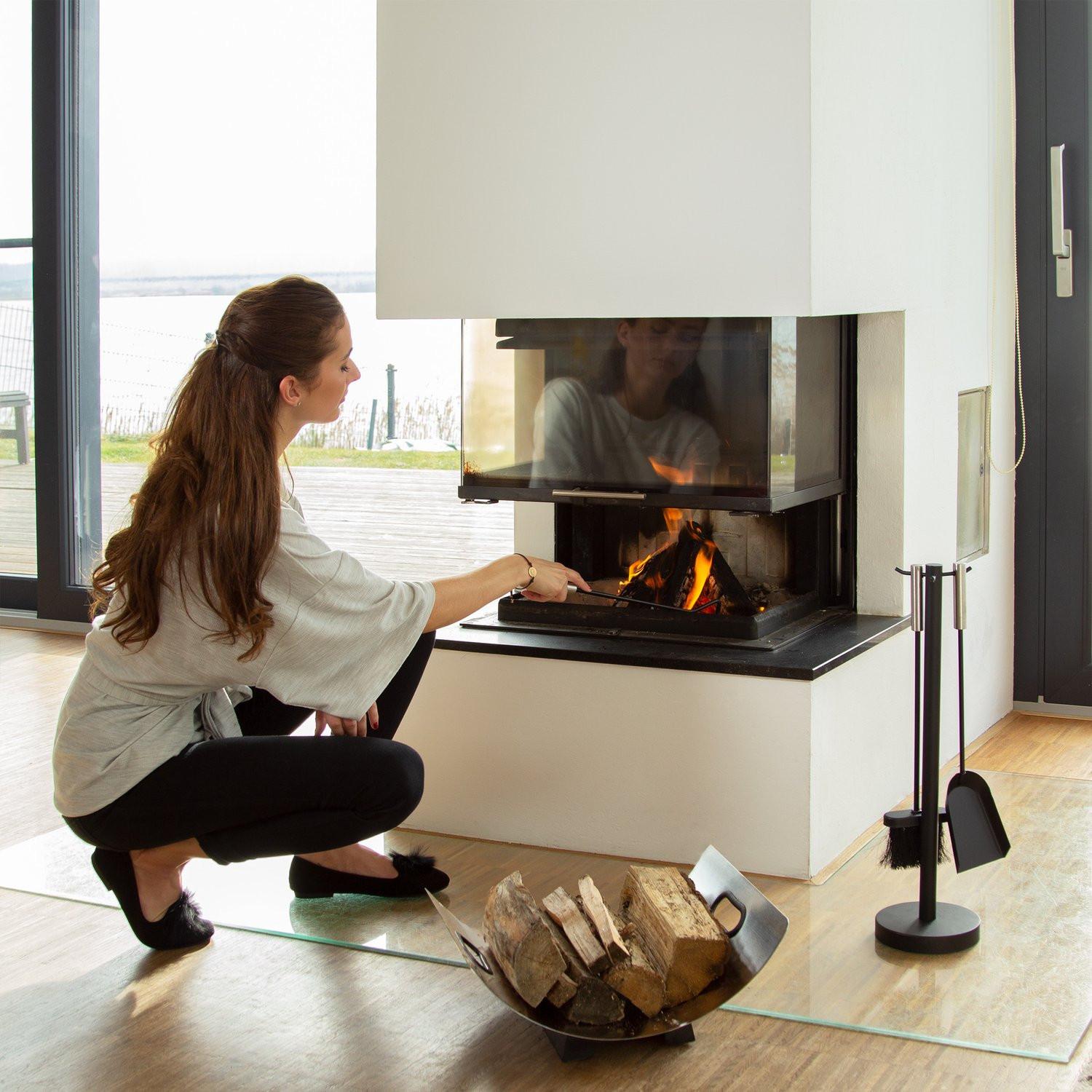 B2X Cesto porta legna in acciaio inox  