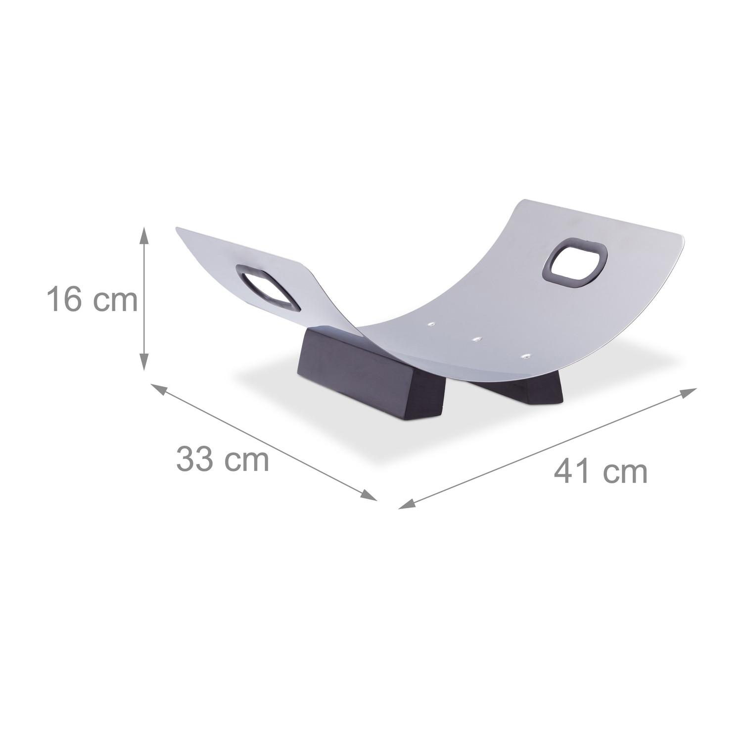 B2X Cesto porta legna in acciaio inox  