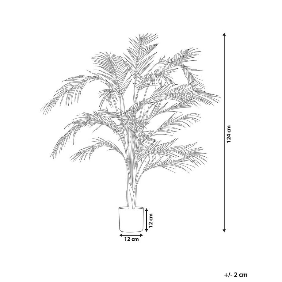Beliani Plante artificielle en Matière synthétique ARECA PALM  