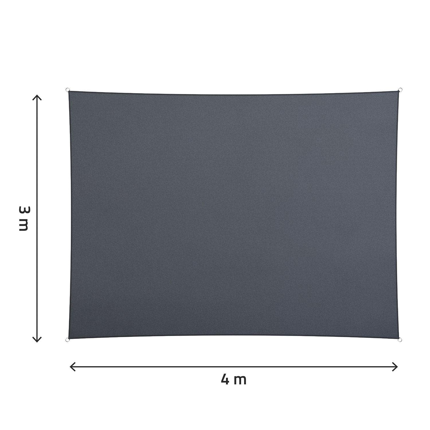 B2X Rechteckiges Sonnensegel 3x4m Plonos PL-885  