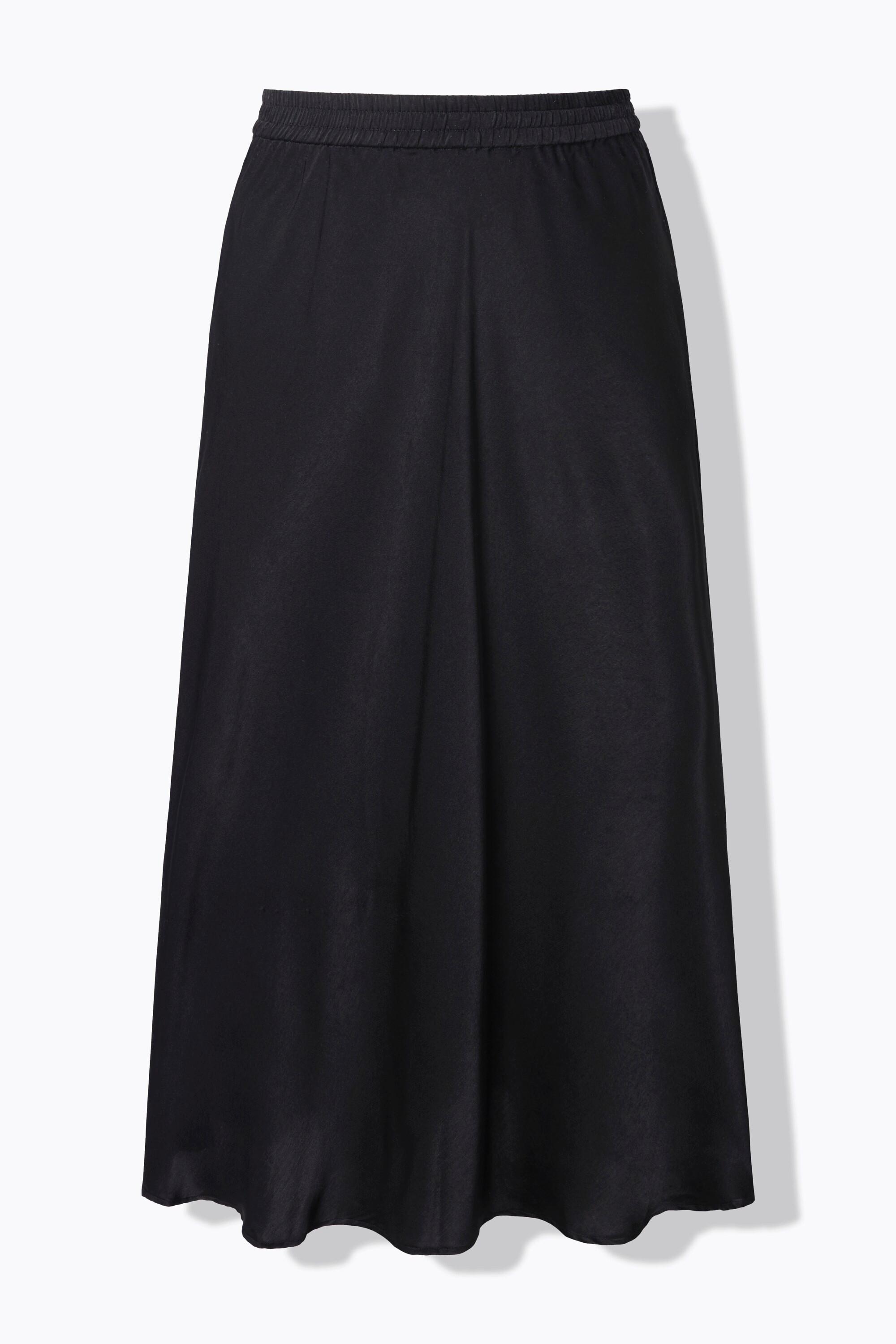 Studio Untold Midi A-Linie Schimmernder Satinrock  