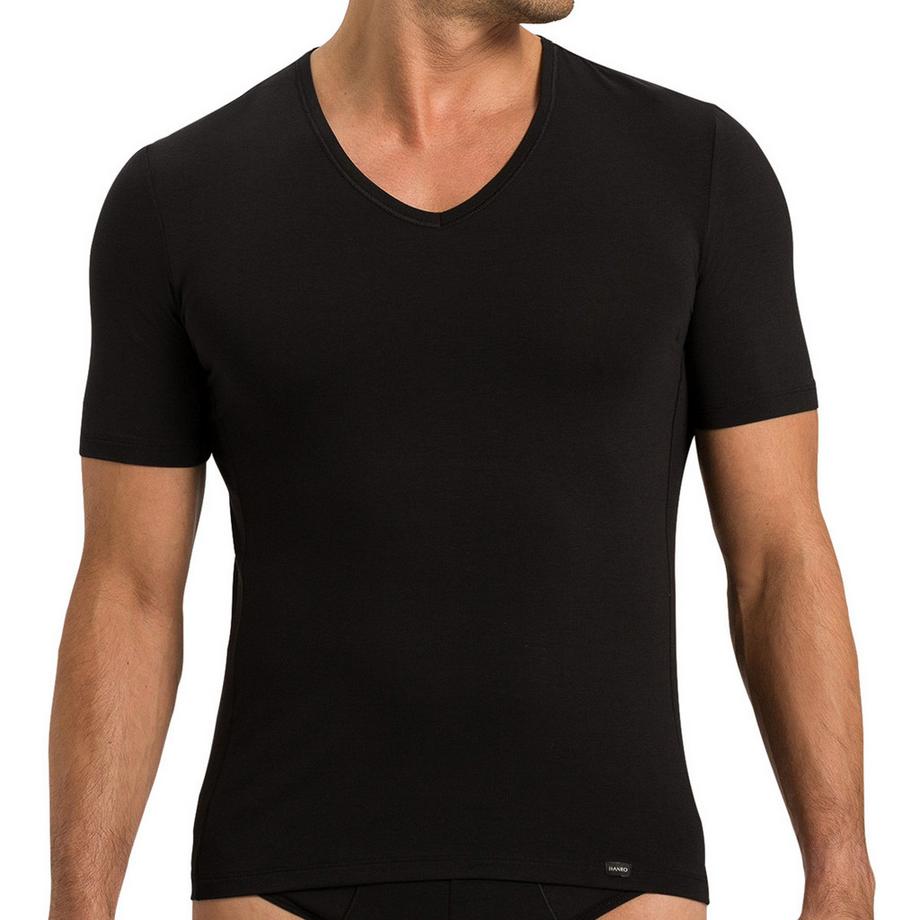HANRO Natural Function lot de 2 maillot de corps col en V manches courtes  