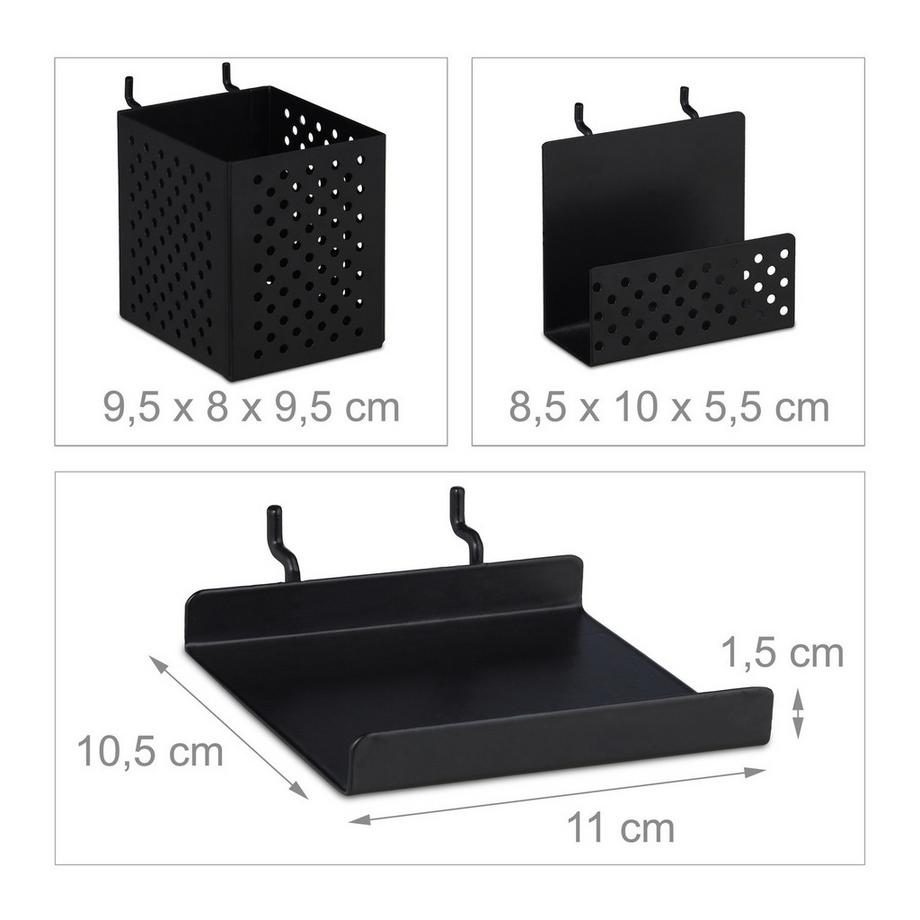 Northix Parete portautensili con accessori  