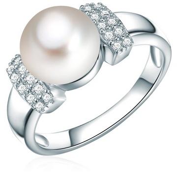 Femme Bague avec perle