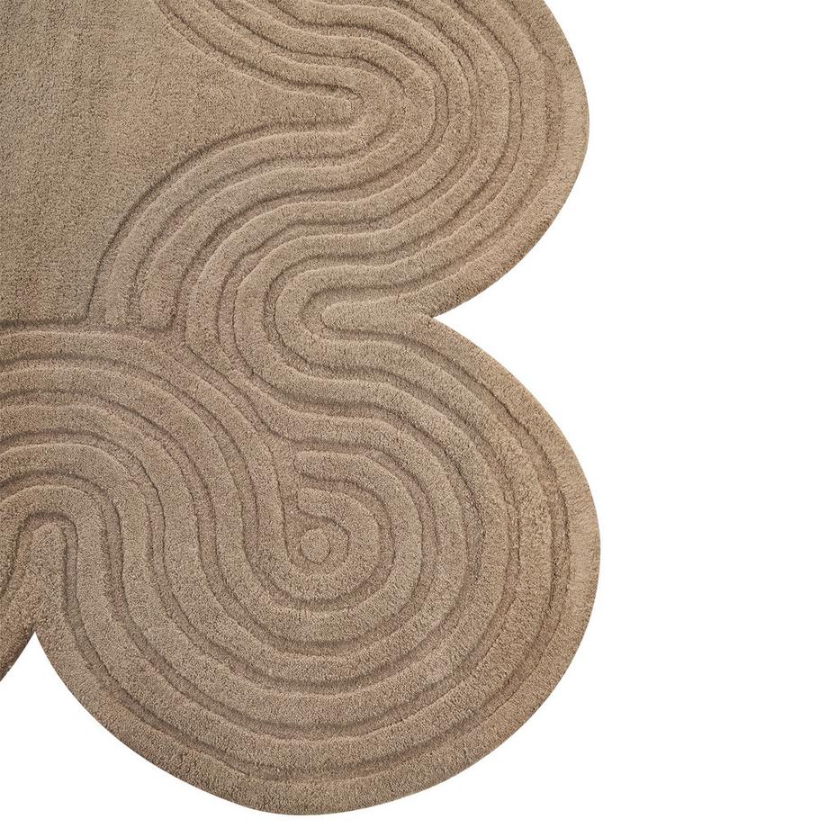 Beliani Tapis en Laine Minimaliste MALVAN  