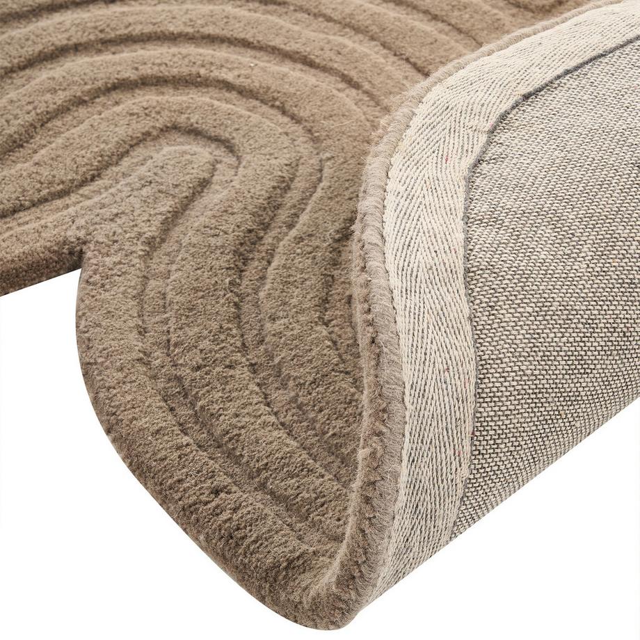 Beliani Tapis en Laine Minimaliste MALVAN  
