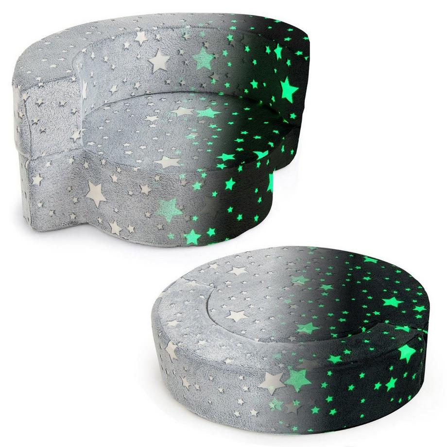 2-in-1-Kindersofa – Leuchtet im Dunkeln