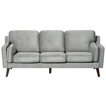3 Sitzer Sofa aus Samtstoff Glamourös LOKKA