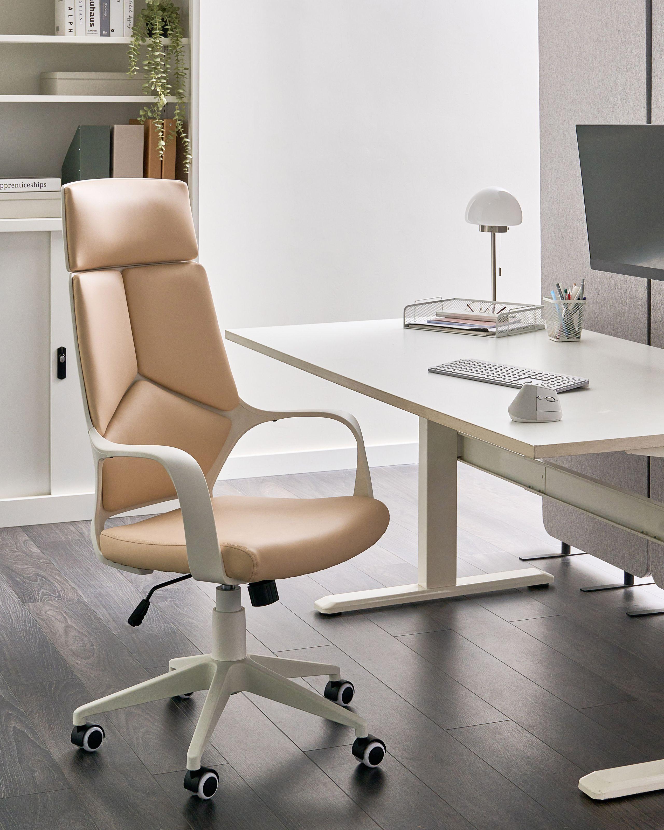 Beliani Chaise de bureau en Cuir PU Minimaliste DELIGHT  