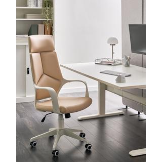 Beliani Chaise de bureau en Cuir PU Minimaliste DELIGHT  