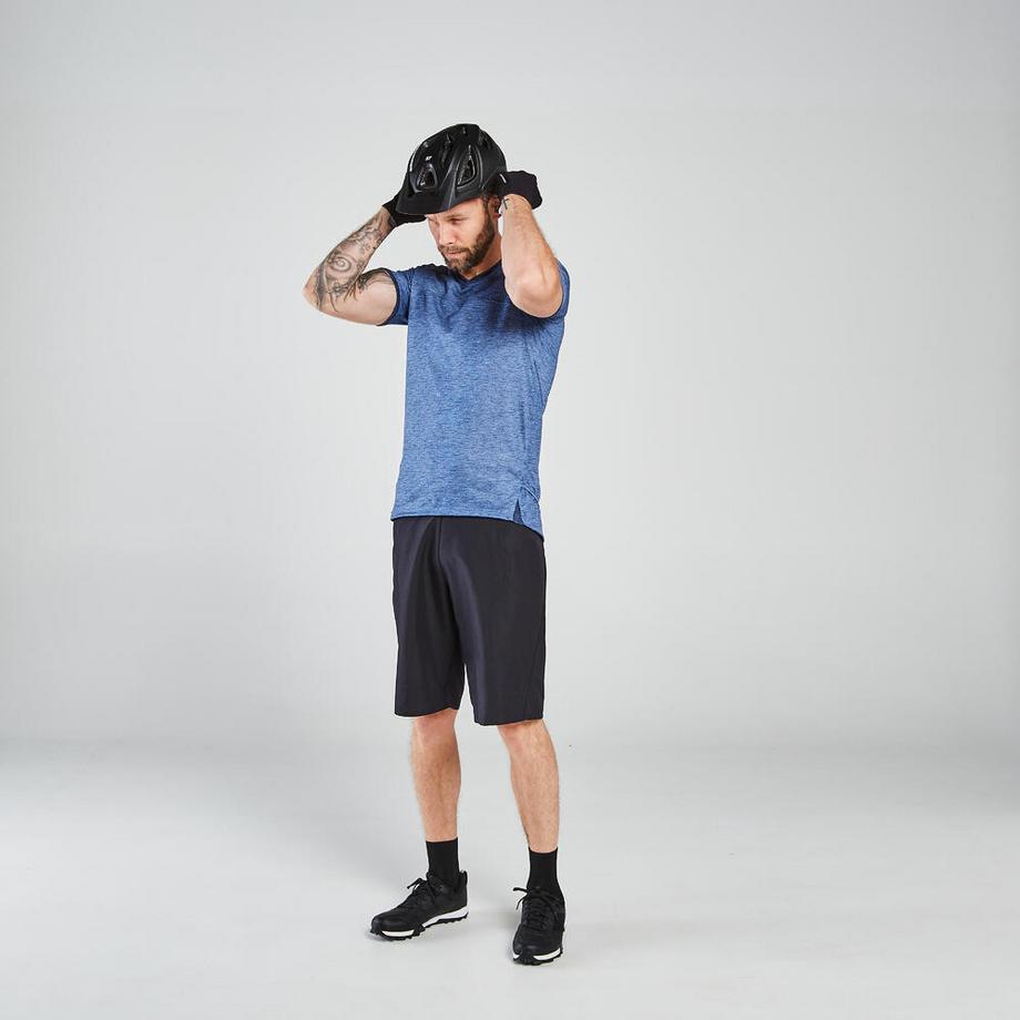 ROCKRIDER  Kurze MTB Hose ST 100 Herren schwarz 