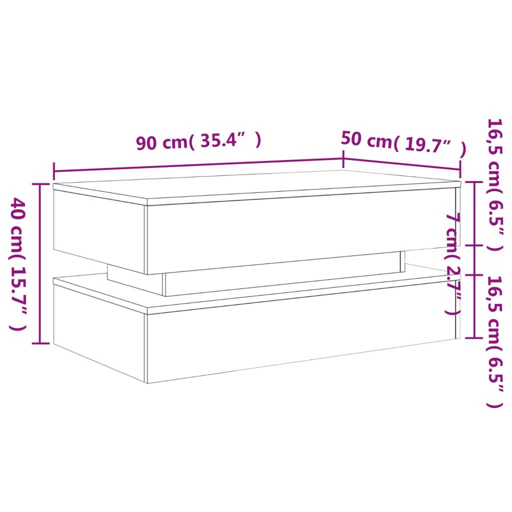 VidaXL Couchtisch holzwerkstoff  