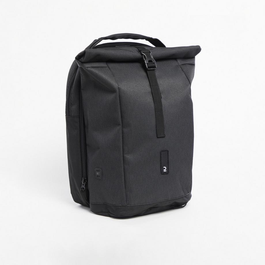 Borsa doppia per bici portapacchi 27 L riflettente