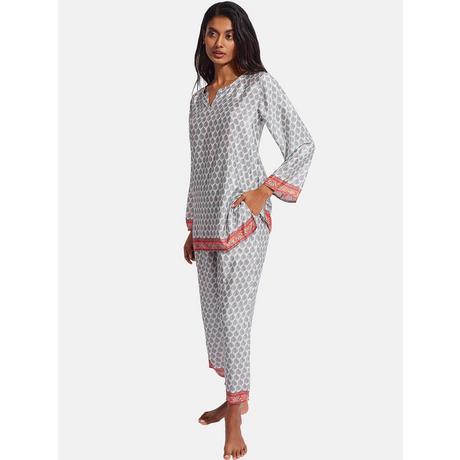 Selmark  Pyjama Hausanzug Pantacourt Tunika Homewear P81 